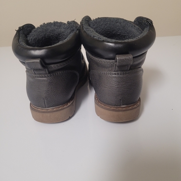 JOE FRESH Toddler Boys' Quick-Close boots in charcoal color size 8 - Picture 5 of 10